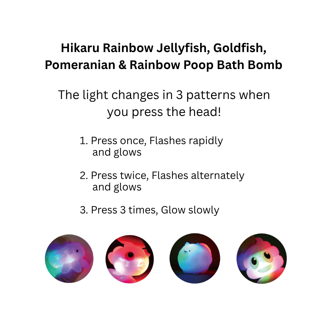 Santan Hikaru Bath Bomb/Bath Ball with Surprised Blind Box Glowing Bath Toy Inside