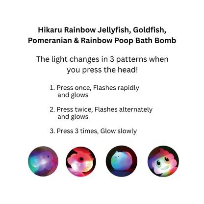 Santan Hikaru Bath Bomb/Bath Ball with Surprised Blind Box Glowing Bath Toy Inside