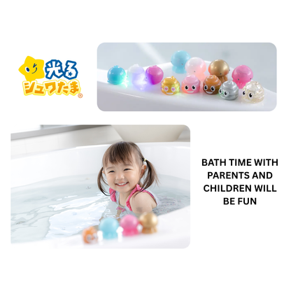 Santan Hikaru Bath Bomb/Bath Ball with Surprised Blind Box Glowing Bath Toy Inside