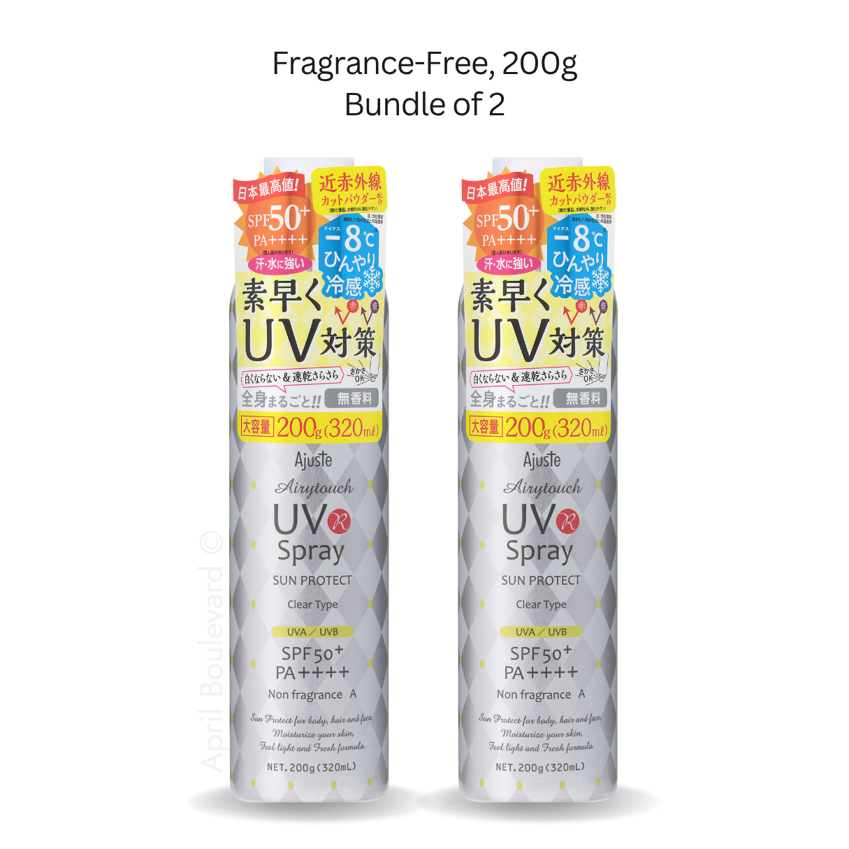 Ajuste UV Spray Non-Fragrance SPF50+ PA++++