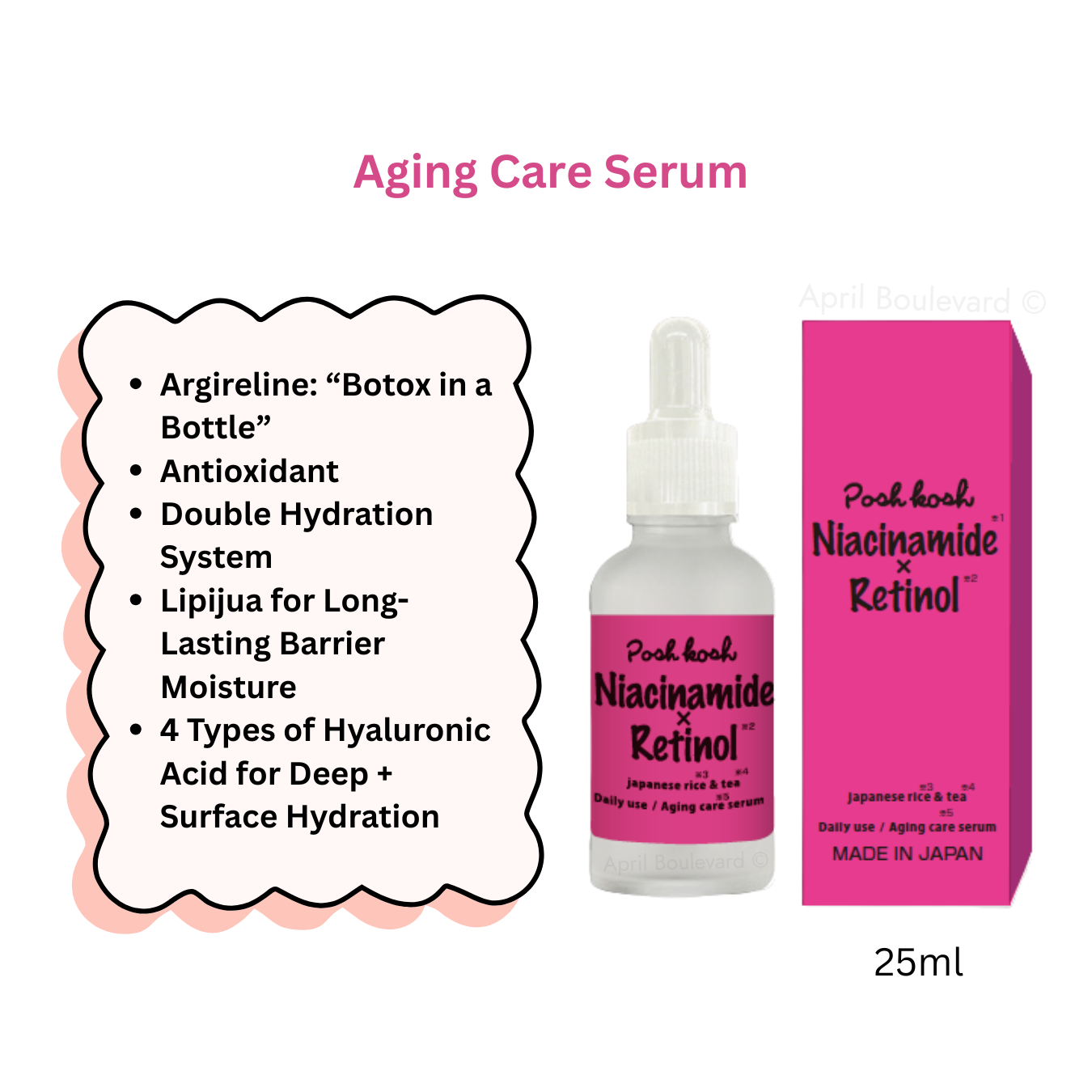 Japan Gals -  Niacinamide x Retinol (Aging Care Serum)