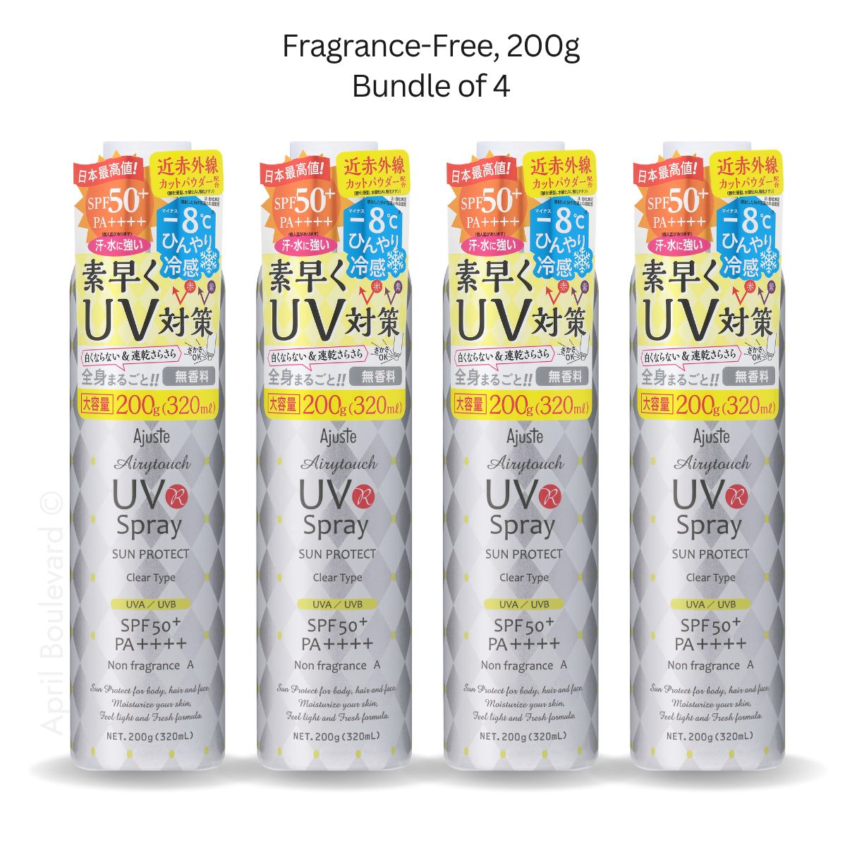 Ajuste UV Spray Non-Fragrance SPF50+ PA++++