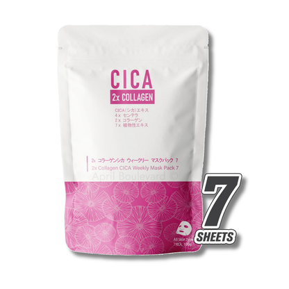Mitomo - (Cica x Collagen /Hyaluronic Acid/Peptide Masks) - 7 Sheets