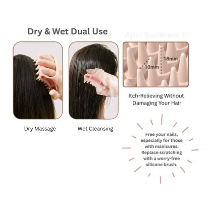 Raffini | Multifunctional Shampoo & Scalp Massage Brush
