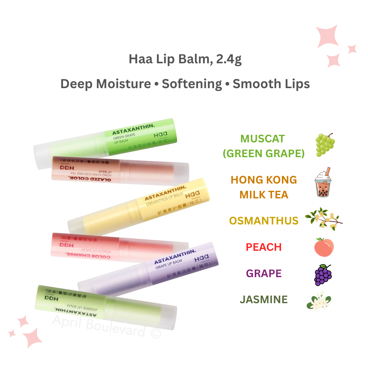 HAA - Nourishing Botanical Lip Balm (2.4g)