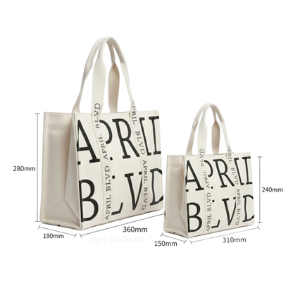 April Boulevard Canvas Tote Bag