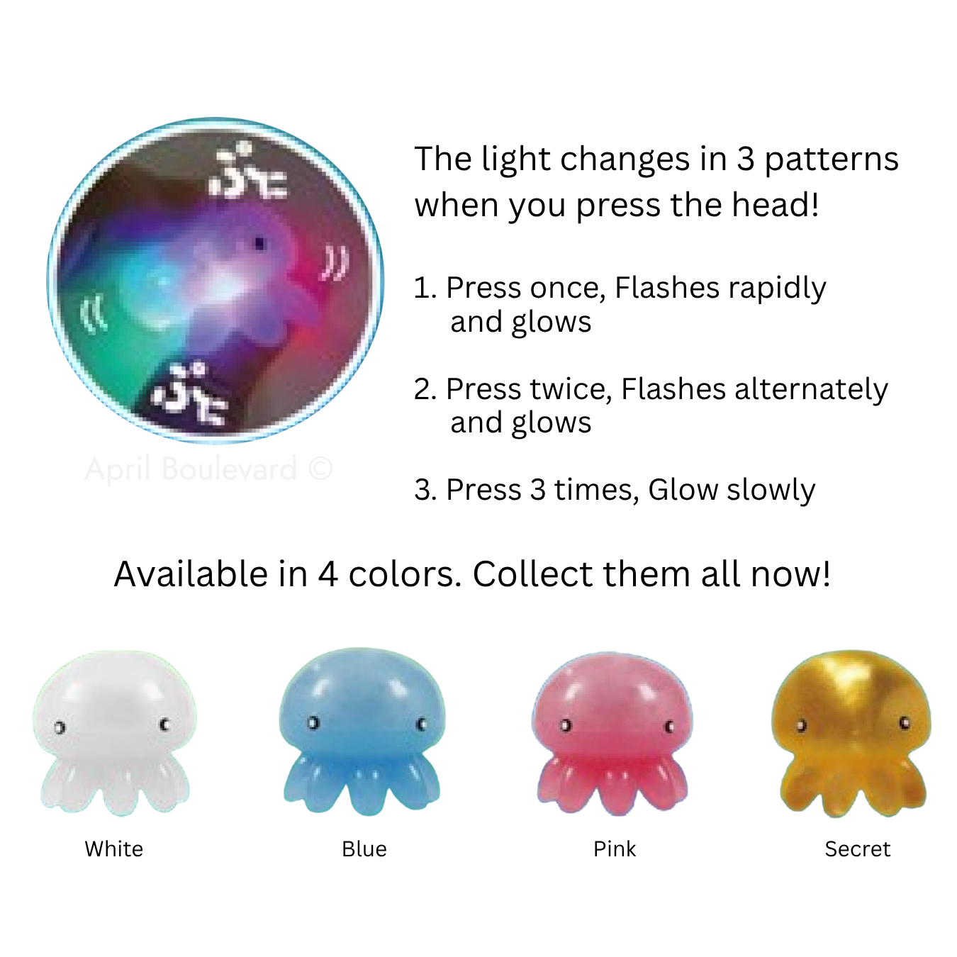 Santan Hikaru Bath Bomb/Bath Ball with Surprised Blind Box Glowing Bath Toy Inside