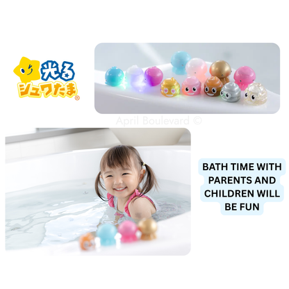 Santan Hikaru Bath Bomb/Bath Ball with Surprised Blind Box Glowing Bath Toy Inside