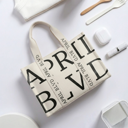 April Boulevard Canvas Tote Bag