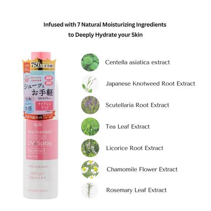 Ajuste UV Spray Niacinamide SPF50+ PA++++