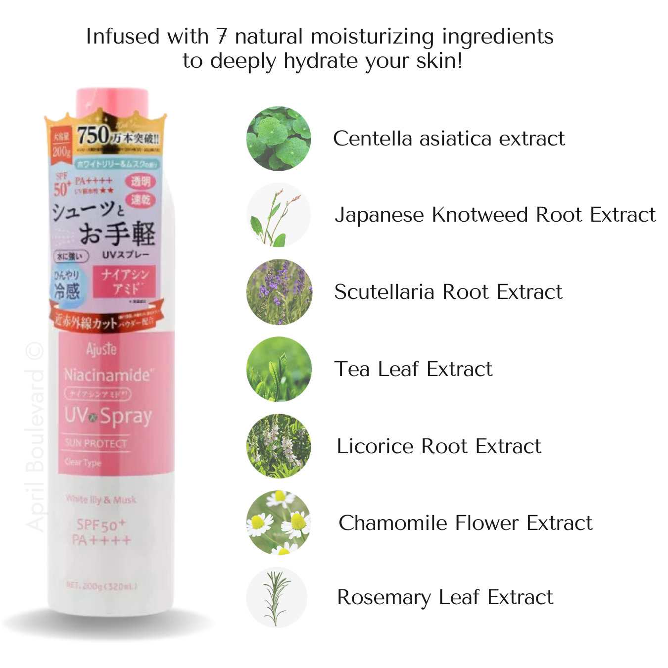 Ajuste UV Spray - Skincare Collection SPF50+/PA++++ (200g)