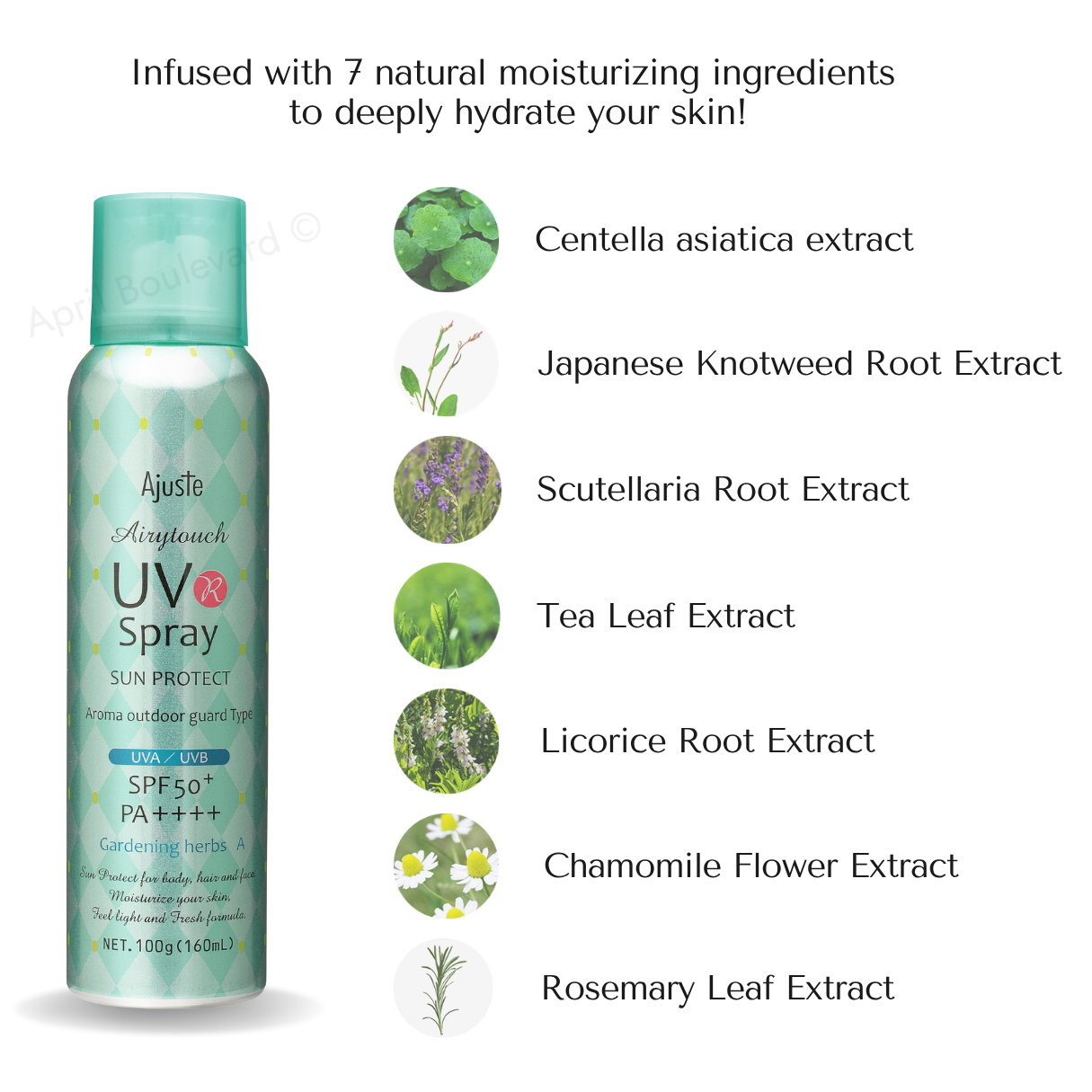 Ajuste UV Spray Garden Herbs  SPF50+ PA++++