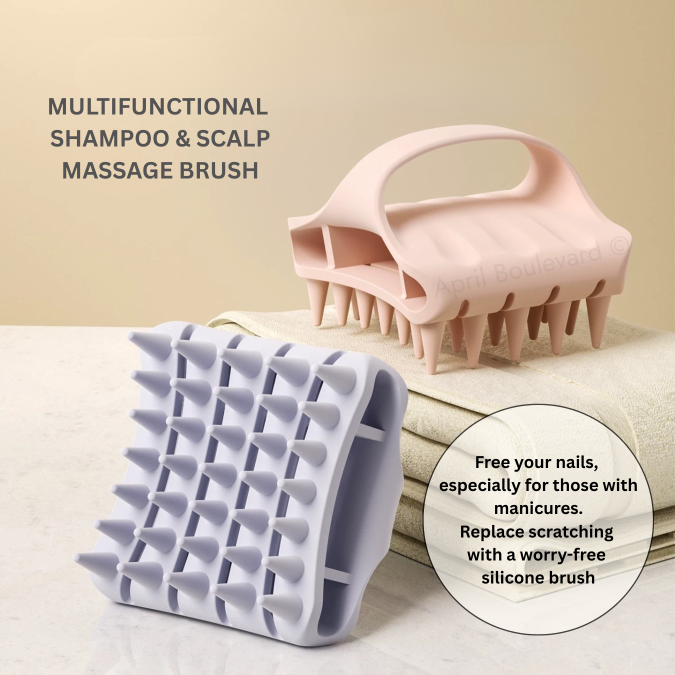 Raffini | Multifunctional Shampoo & Scalp Massage Brush