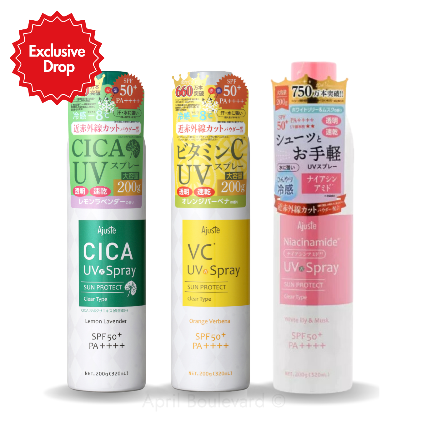 Ajuste UV Spray - Skincare Collection SPF50+/PA++++ (200g)